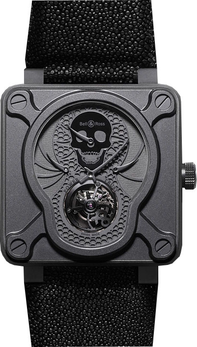 Fake Bell and ross BR01-TOURB-AIRBORN Skull watches